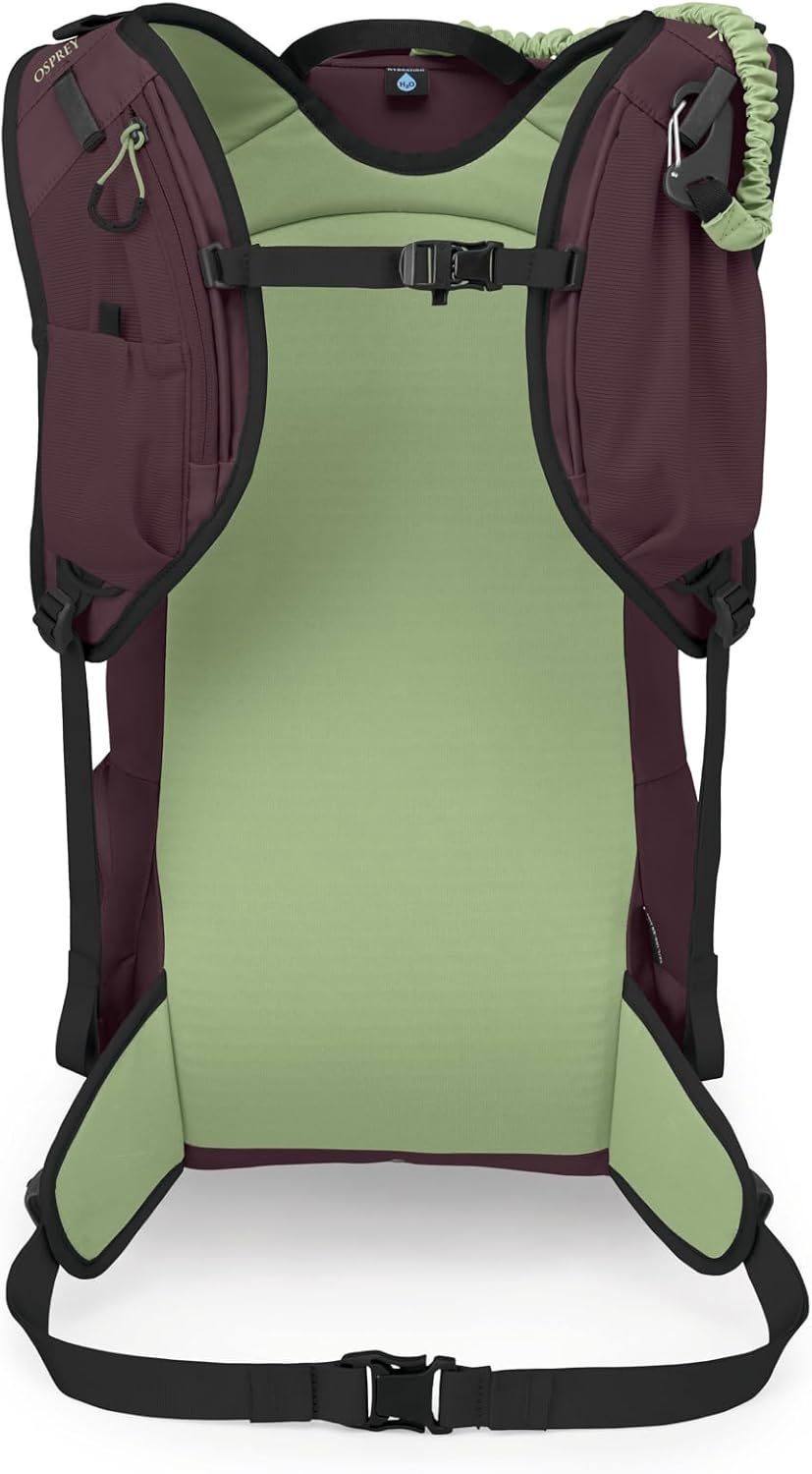 Osprey Firn 18L Ski and Snowboard Backpack Elderberry PurplePeppermint Green SmallMediumElderberry PurplePeppermint Green