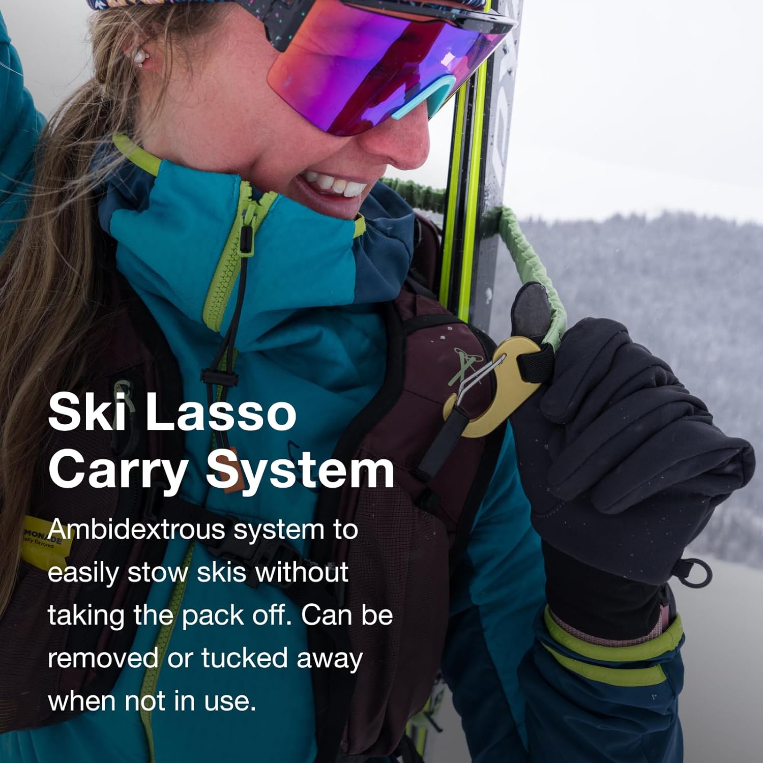 Osprey Firn 18L Ski and Snowboard Backpack Elderberry PurplePeppermint Green SmallMediumSandy GreyTequila Orange