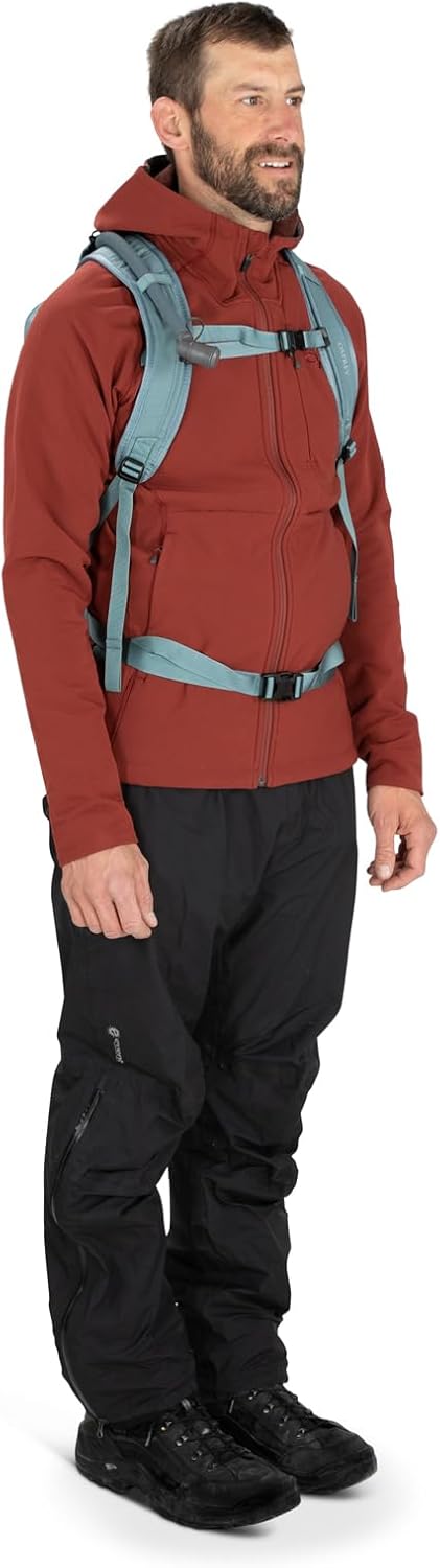 Osprey Glade 5L Ski and Snowboard Backpack with Hydraulics Water Reservoir BlackCelestine Blue