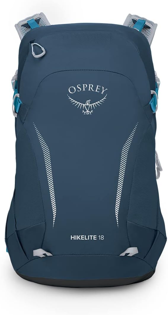 Osprey Hikelite 18L Unisex Hiking Backpack 18 Tan Concrete One SizeAtlas Blue