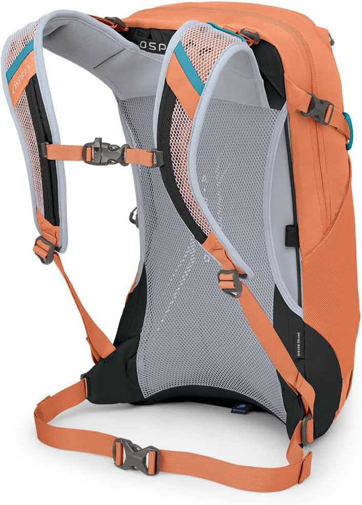 Osprey Hikelite 18L Unisex Hiking Backpack 18 Tan Concrete One SizeKoi OrangeBlue Venture