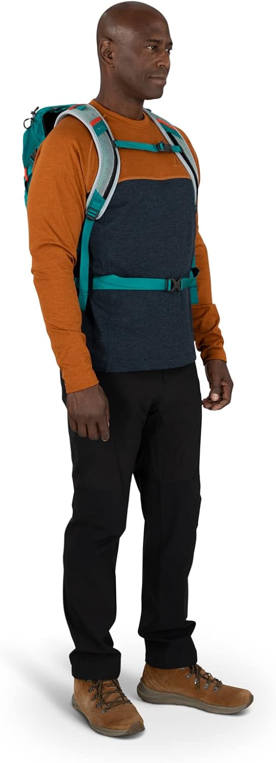 Osprey Hikelite 18L Unisex Hiking Backpack 18 Tan Concrete One SizePine Leaf Green
