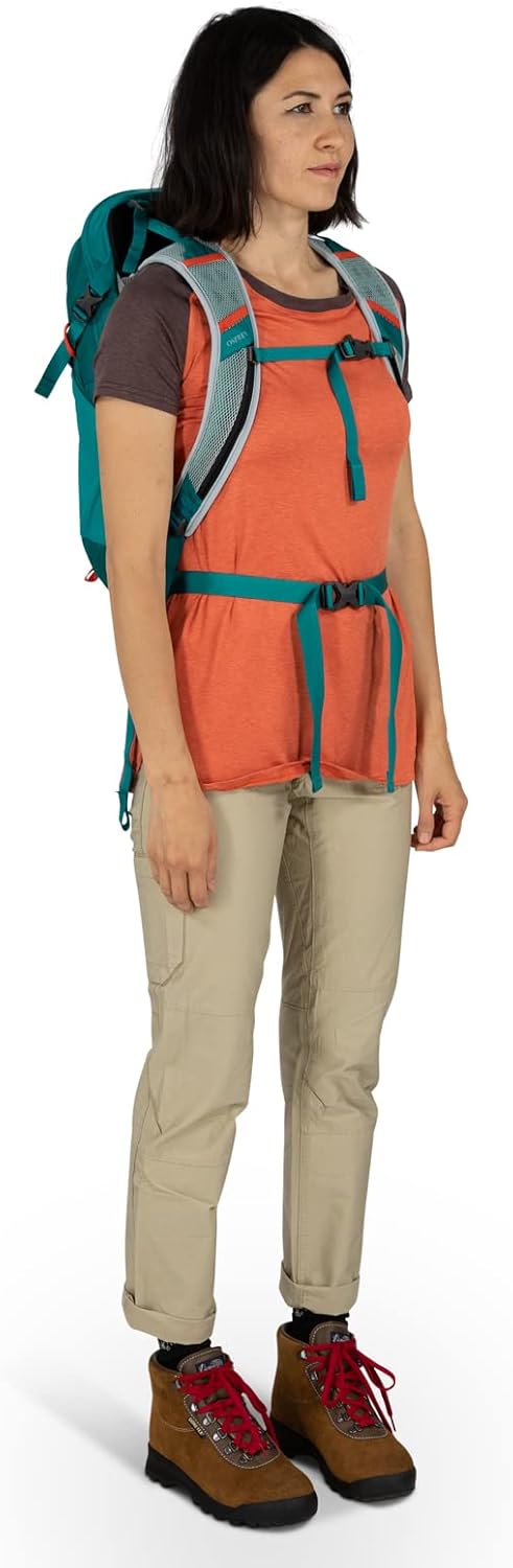 Osprey Hikelite 18L Unisex Hiking Backpack 18 Tan Concrete One SizePine Leaf Green