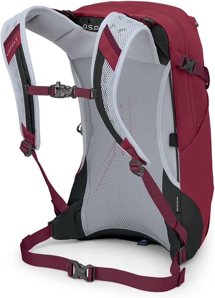 Osprey Hikelite 18L Unisex Hiking Backpack 18 Tan Concrete One SizeSangria Red