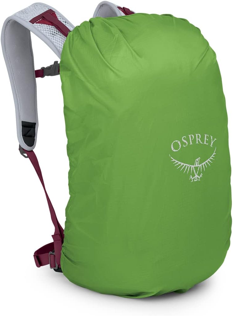 Osprey Hikelite 26L Unisex Hiking Backpack Pine Leaf GreenSangria Red