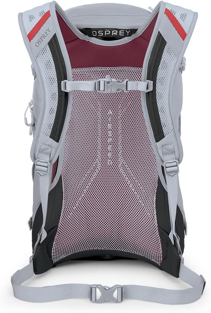 Osprey Hikelite 26L Unisex Hiking Backpack Pine Leaf GreenSangria Red