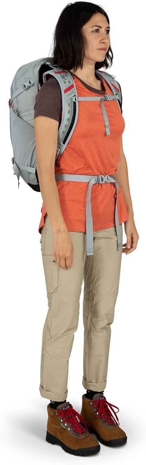 Osprey Hikelite 26L Unisex Hiking Backpack Pine Leaf GreenSilver Lining