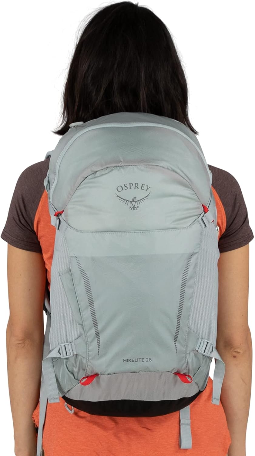 Osprey Hikelite 26L Unisex Hiking Backpack Pine Leaf GreenSilver Lining