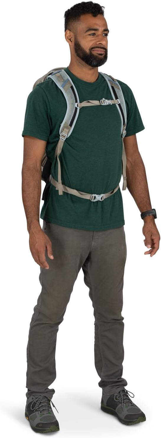 Osprey Hikelite 26L Unisex Hiking Backpack Pine Leaf GreenTan Concrete