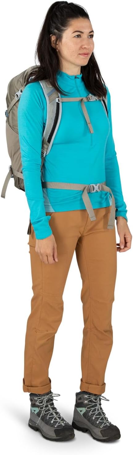 Osprey Hikelite 26L Unisex Hiking Backpack Pine Leaf GreenTan Concrete