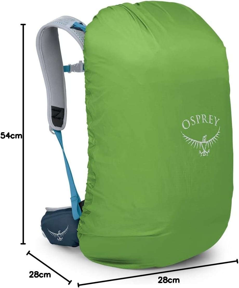 Osprey Hikelite 32L Unisex Hiking Backpack Pine Leaf Green SMAtlas Blue