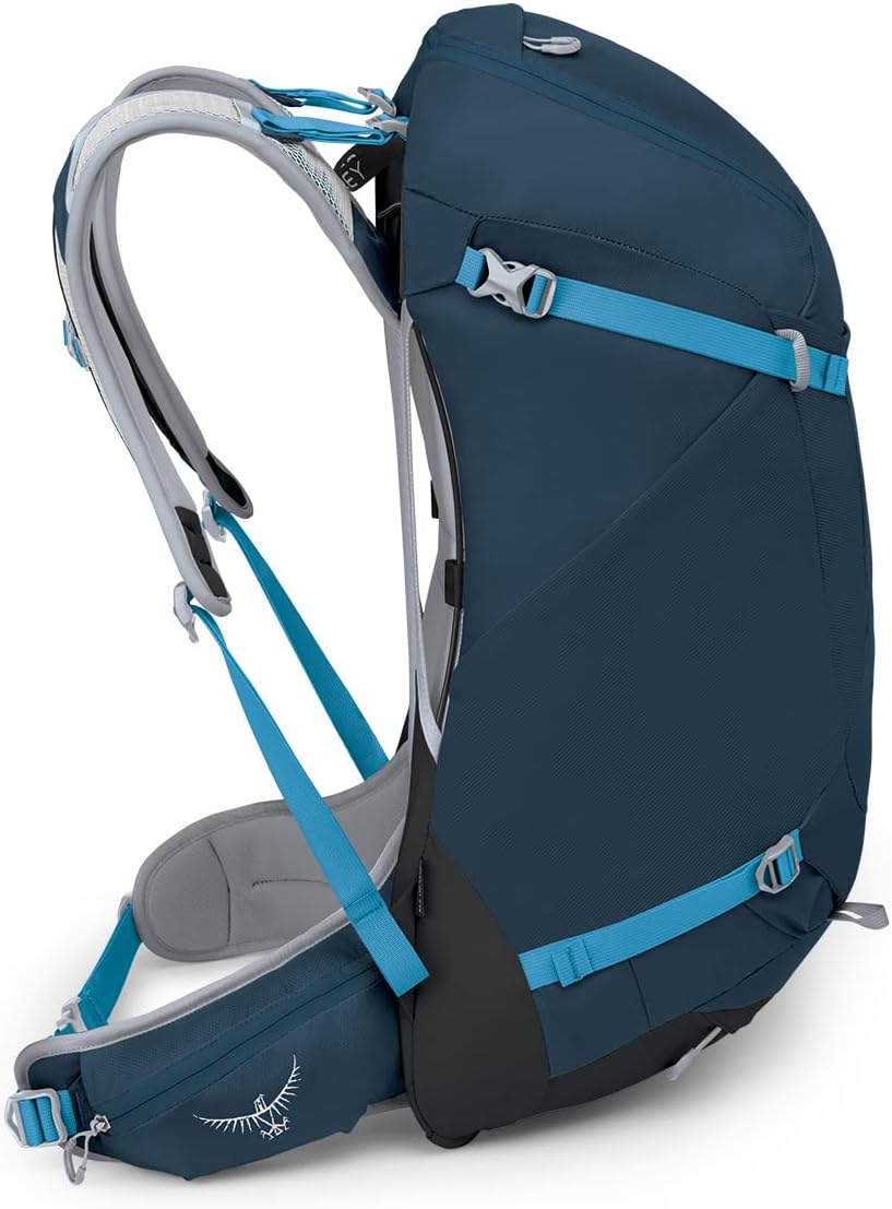 Osprey Hikelite 32L Unisex Hiking Backpack Pine Leaf Green SMAtlas Blue