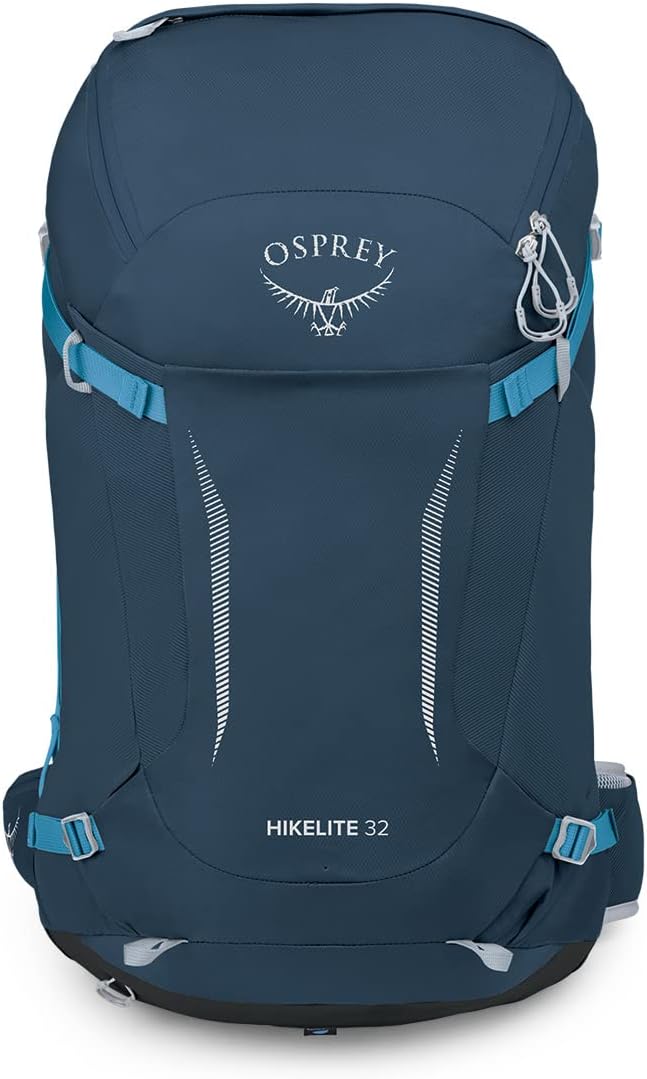 Osprey Hikelite 32L Unisex Hiking Backpack Pine Leaf Green SMAtlas Blue