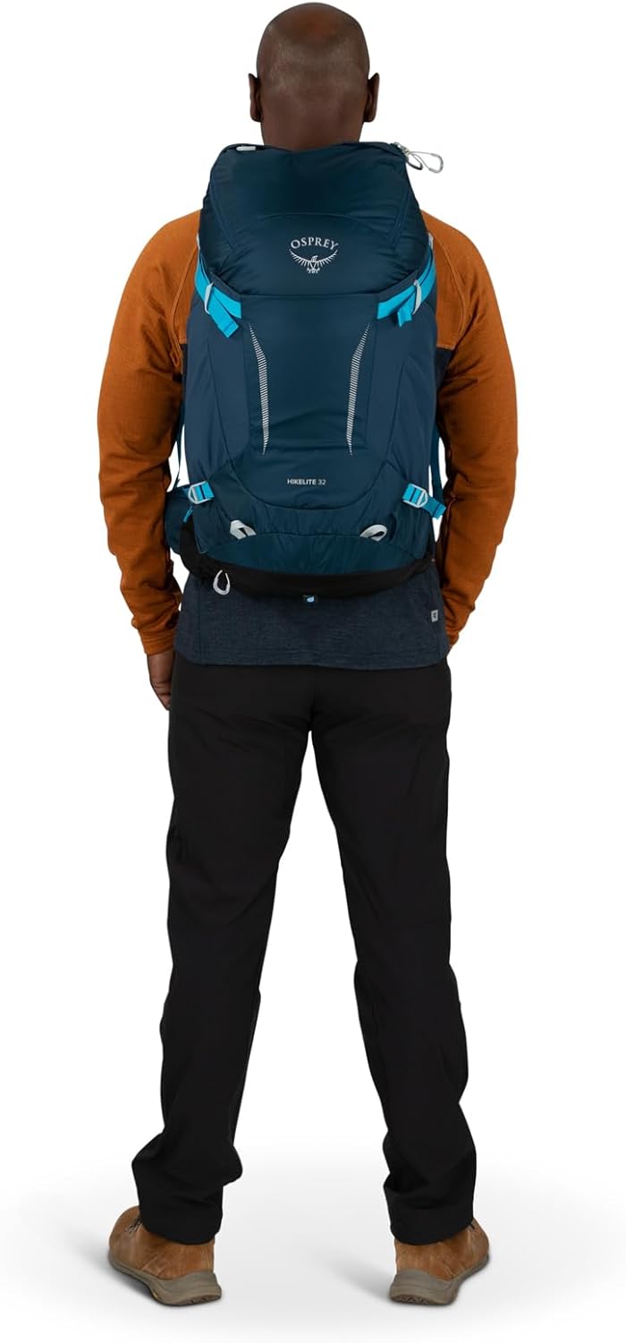 Osprey Hikelite 32L Unisex Hiking Backpack Pine Leaf Green SMTan Concrete