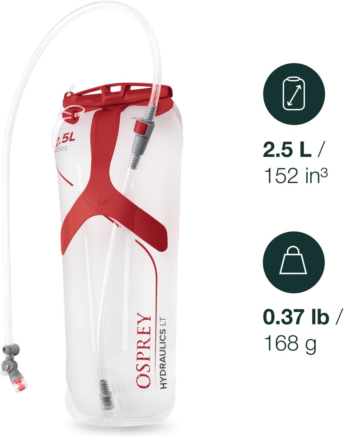 Osprey Hydraulics LT 25L Backpack Water Reservoir with Bite Valve