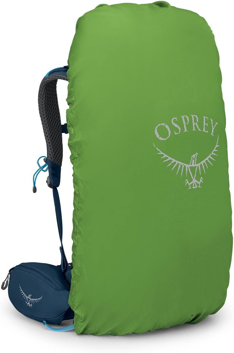 Osprey Kestrel 38L Mens Backpacking Backpack Black SMAtlas Blue