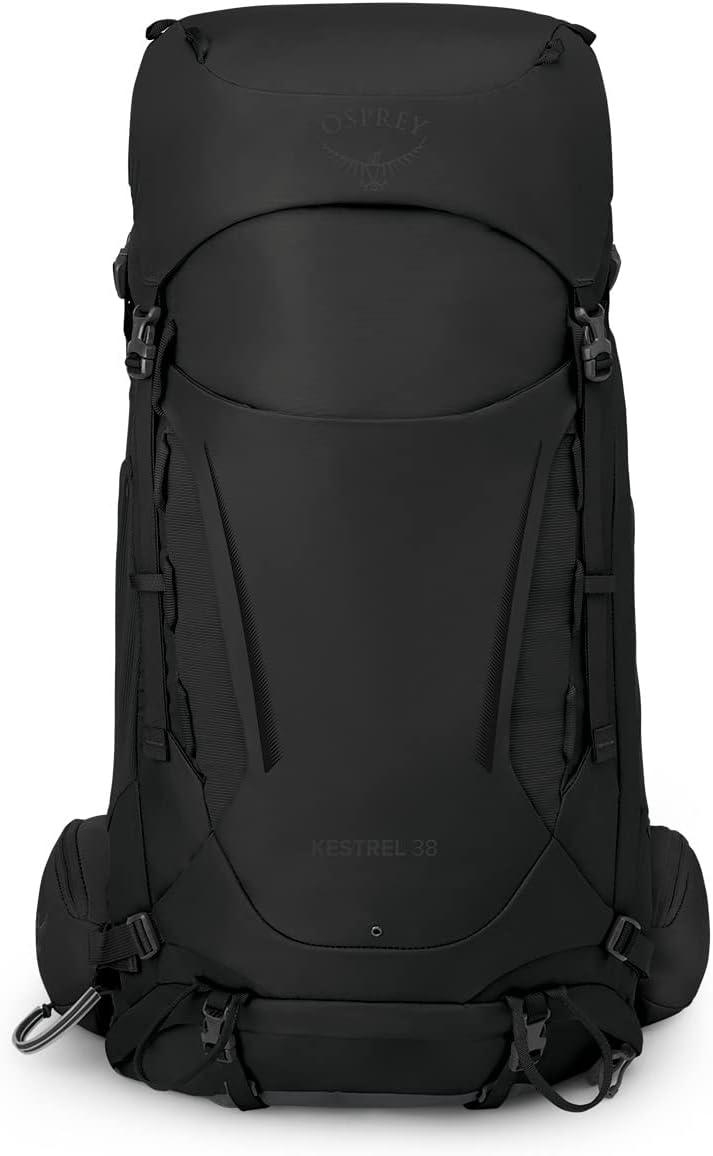 Osprey Kestrel 38L Mens Backpacking Backpack Black SMBlack