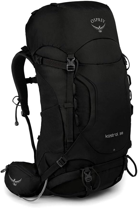 Osprey Kestrel 38L Mens Backpacking Backpack Black SMBlack