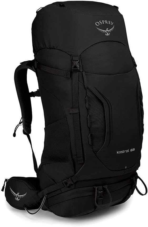 Osprey Kestrel 38L Mens Backpacking Backpack Black SMBlack