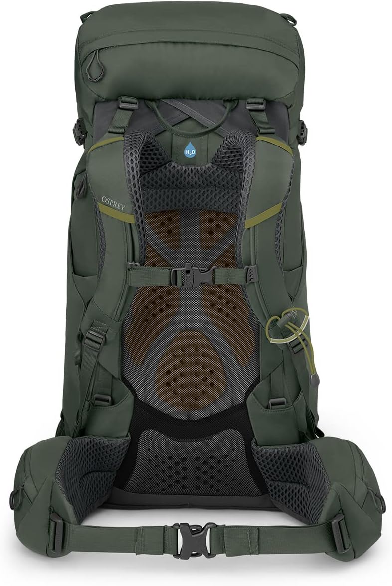 Osprey Kestrel 38L Mens Backpacking Backpack Black SMBonsai Green