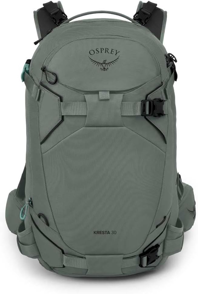 Osprey Kresta 30 Womens Backcountry Ski and Snowboard BackpackPine Leaf Green