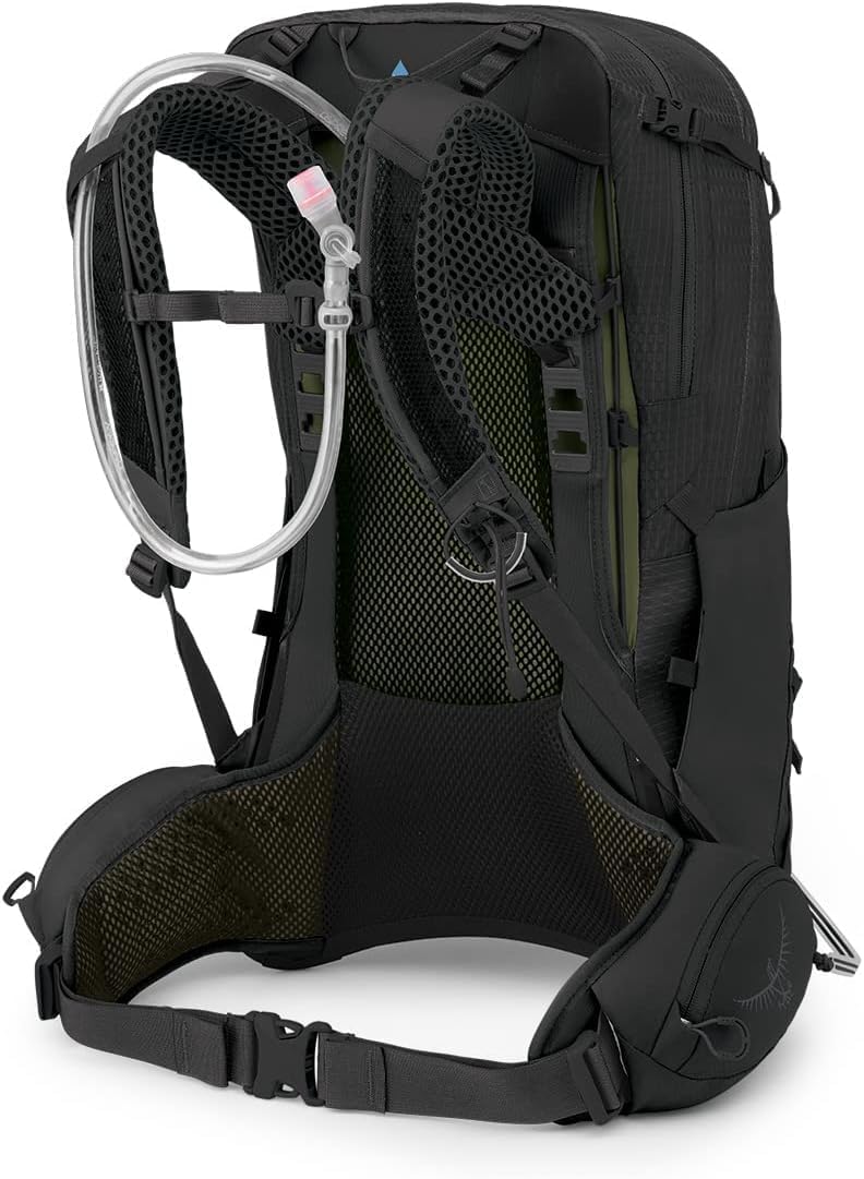 Osprey Manta 34L Mens Hiking Backpack with Hydraulics Reservoir Oak Leaf Orange One SizeBlack