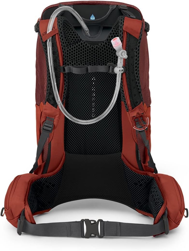 Osprey Manta 34L Mens Hiking Backpack with Hydraulics Reservoir Oak Leaf Orange One SizeOak Leaf Orange