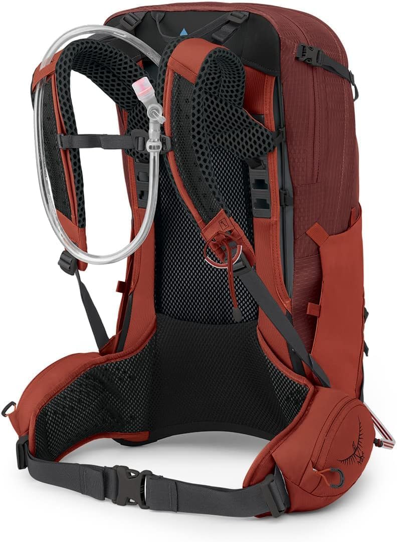 Osprey Manta 34L Mens Hiking Backpack with Hydraulics Reservoir Oak Leaf Orange One SizeOak Leaf Orange