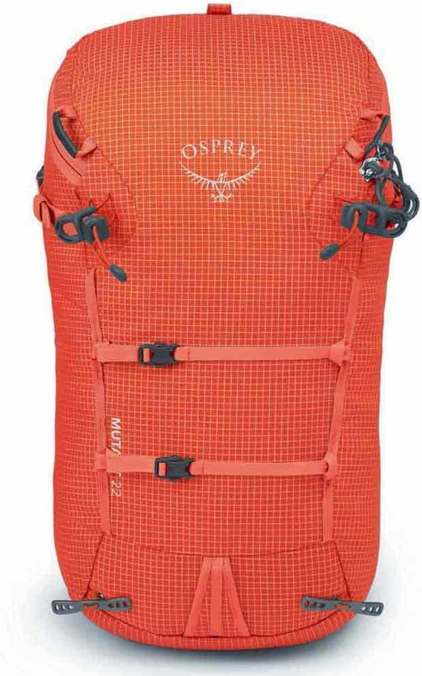 Osprey Mutant 22L Climbing and Mountaineering Unisex Backpack Tungsten GreyMars Orange