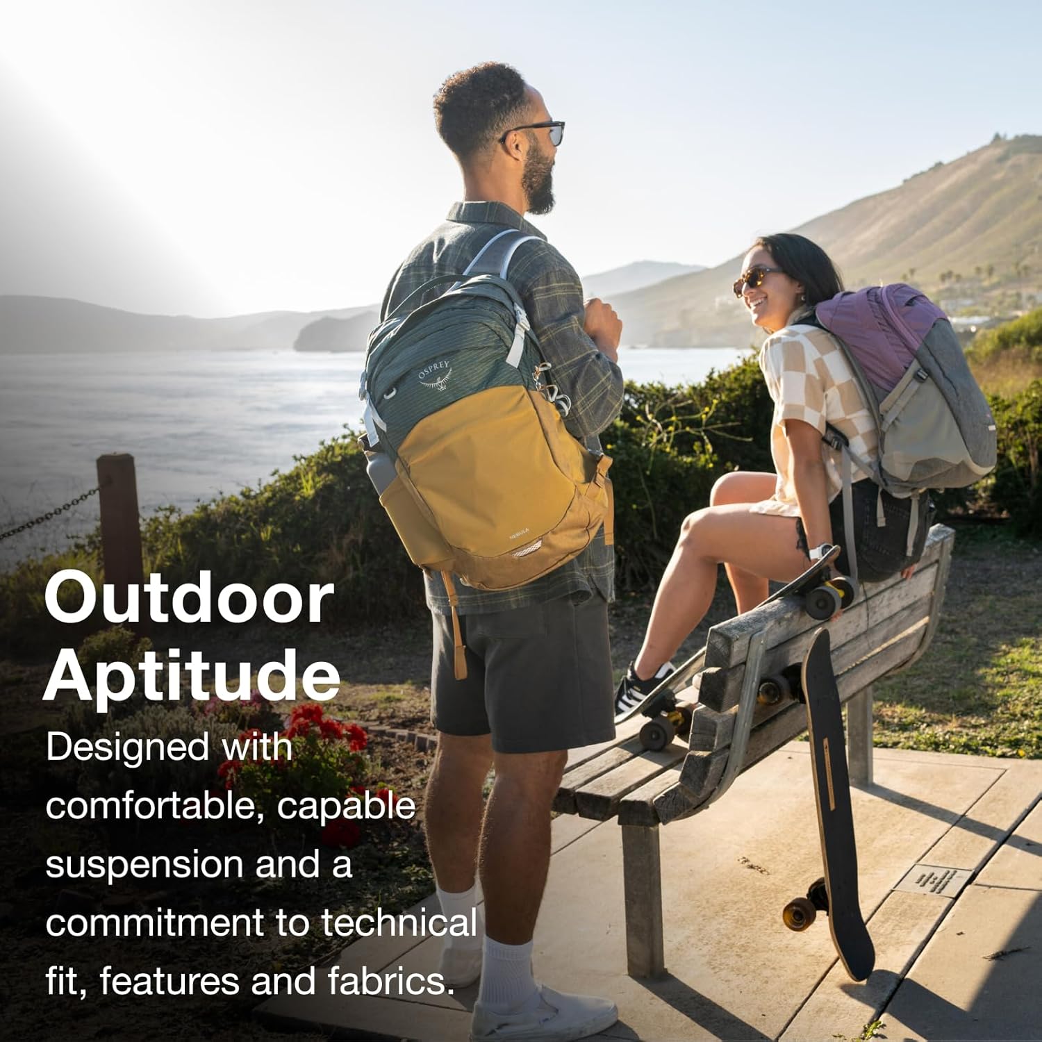 Osprey Nebula Commuter Backpack Atlas BlueHeatherPashminaTan Concrete