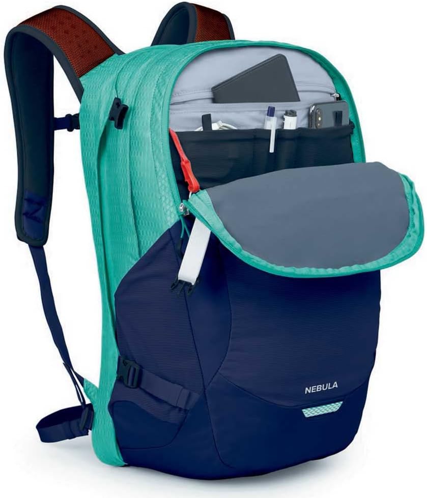 Osprey Nebula Commuter Backpack Atlas BlueHeatherReverie GreenCetacean Blue