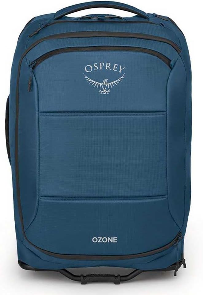Osprey Ozone 2Wheel CarryOn 40L215quot BlackCoastal Blue