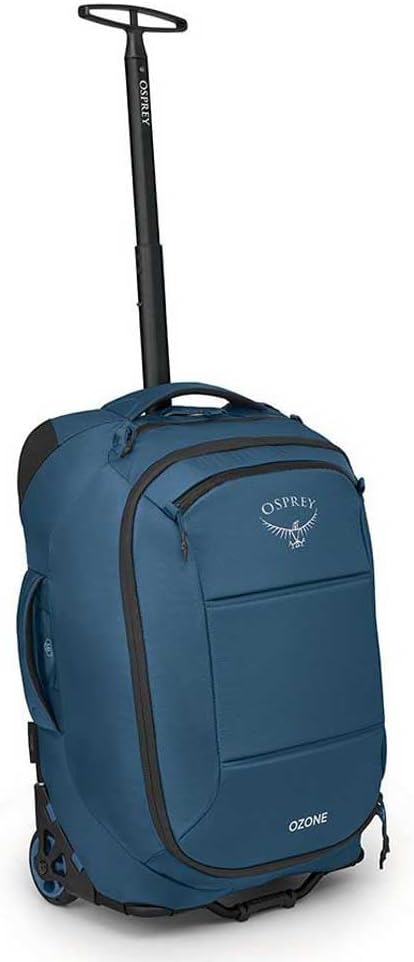 Osprey Ozone 2Wheel CarryOn 40L215quot BlackCoastal Blue