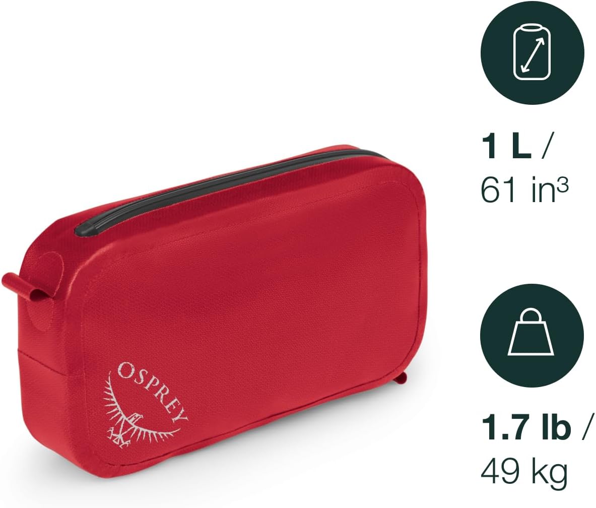 Osprey Padded Pack Pocket BlackPoinsettia Red
