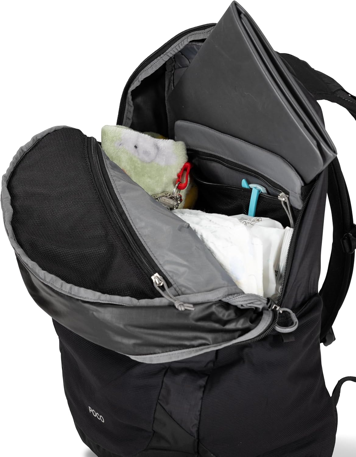Osprey Poco Changing Backpack with Clipin Changing Pad Tan ConcreteTan Concrete