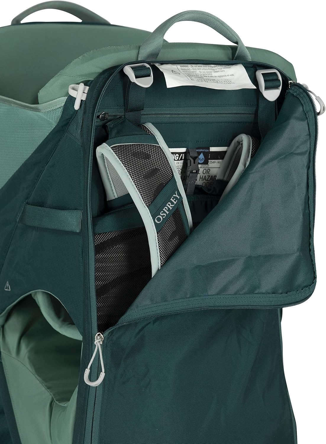 Osprey Poco LT Lightweight Child Carrier and Backpack for Travel Deep Teal Minimum load 238lbs  Maximum load 485lbsDeep Teal
