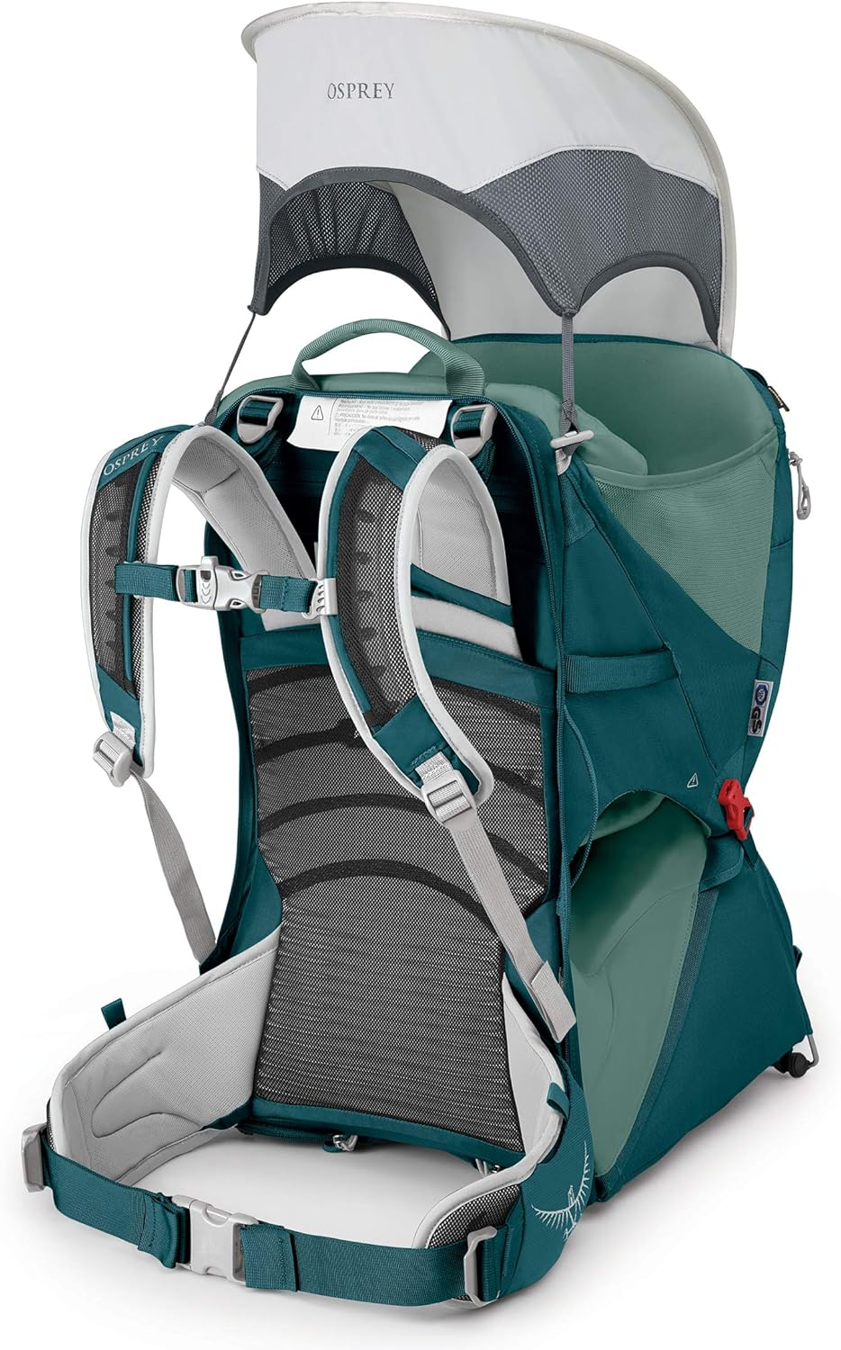 Osprey Poco LT Lightweight Child Carrier and Backpack for Travel Deep Teal Minimum load 238lbs  Maximum load 485lbsDeep Teal