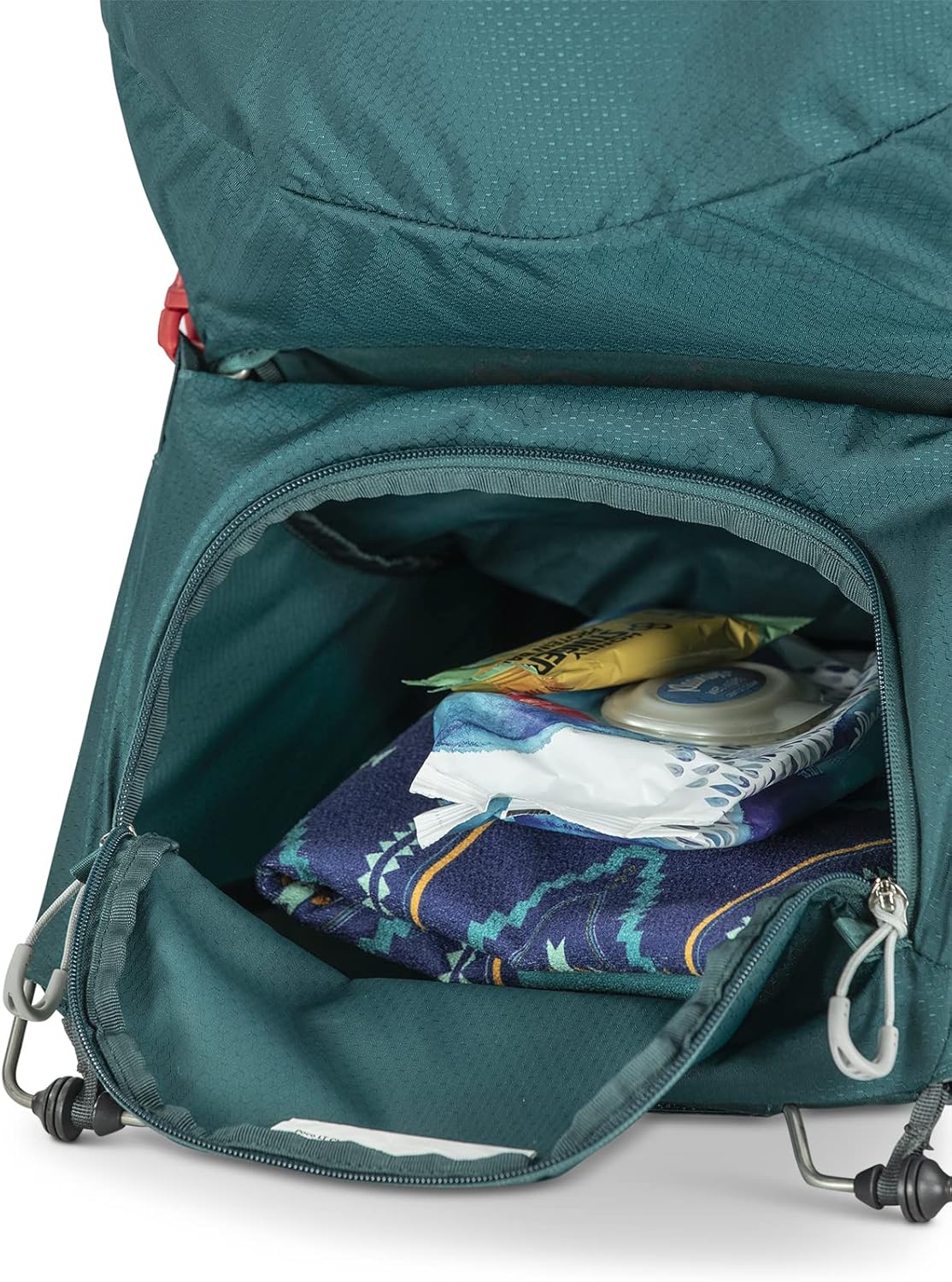 Osprey Poco LT Lightweight Child Carrier and Backpack for Travel Deep Teal Minimum load 238lbs  Maximum load 485lbsTungsten Grey