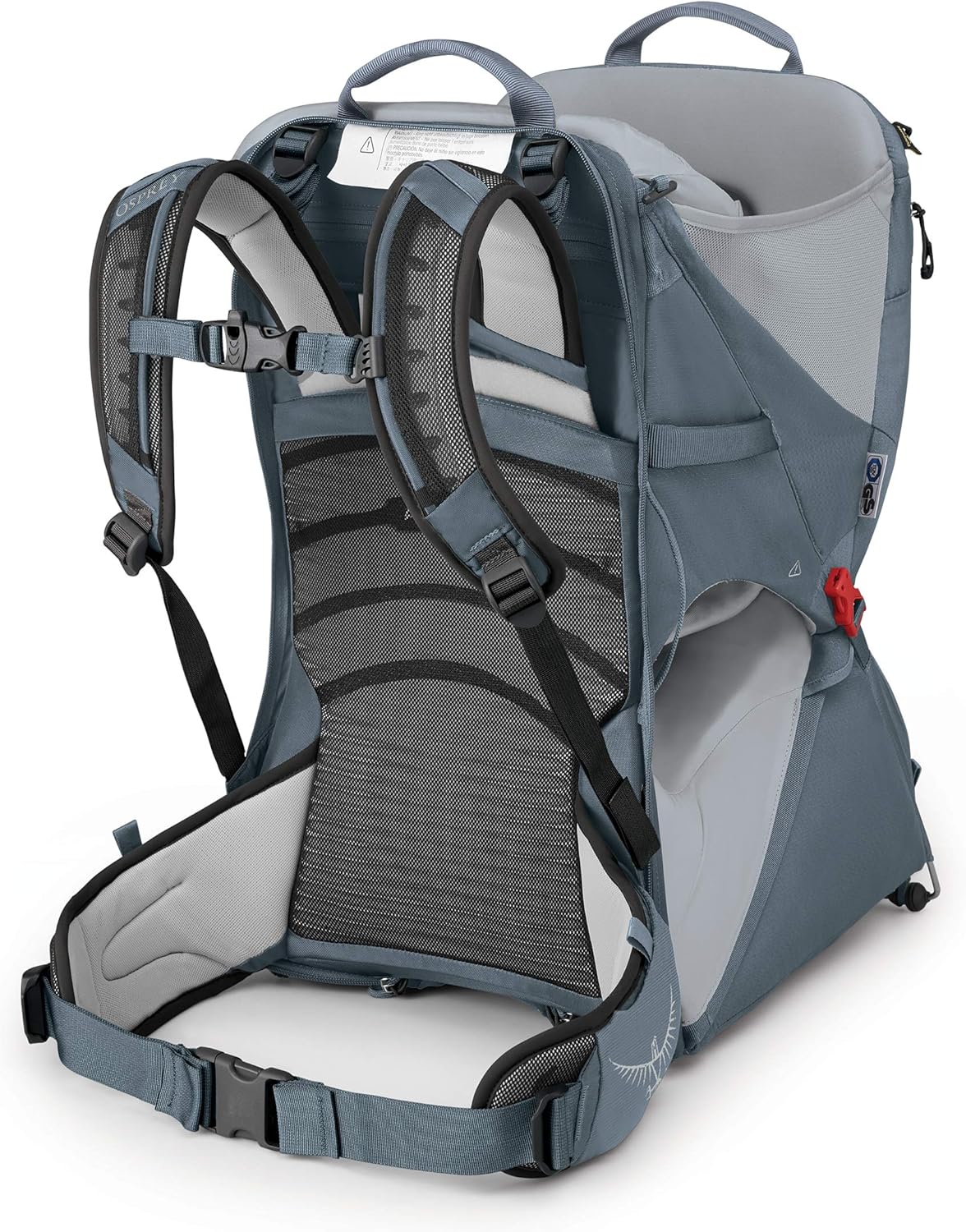 Osprey Poco LT Lightweight Child Carrier and Backpack for Travel Deep Teal Minimum load 238lbs  Maximum load 485lbsTungsten Grey