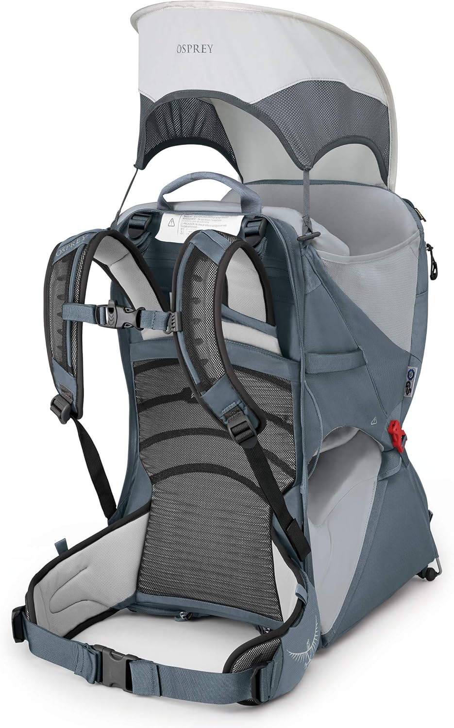 Osprey Poco LT Lightweight Child Carrier and Backpack for Travel Deep Teal Minimum load 238lbs  Maximum load 485lbsTungsten Grey