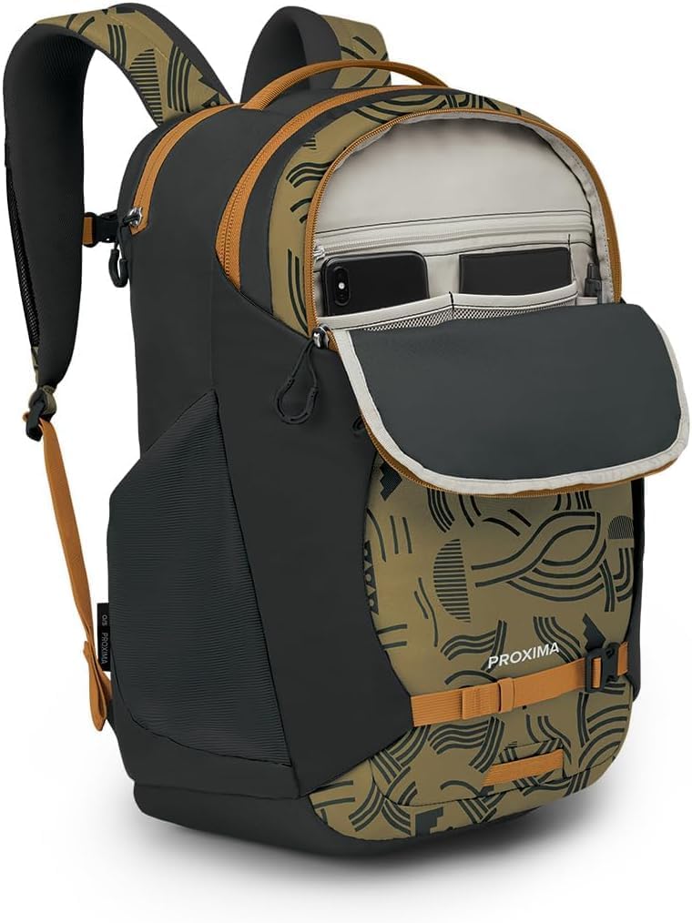 Osprey Proxima Laptop Commuter Backpack BlackFind the Way PrintBlack