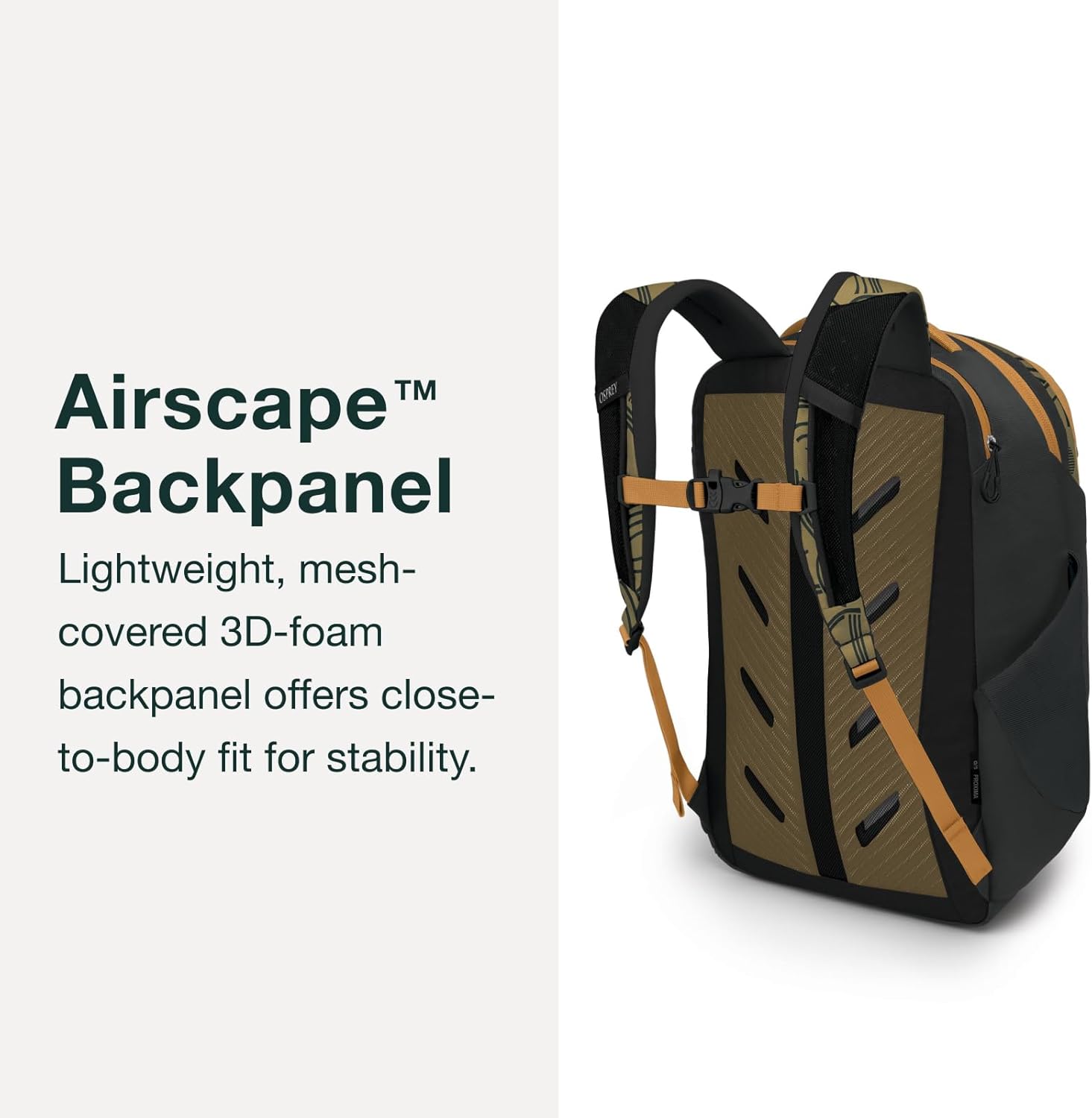 Osprey Proxima Laptop Commuter Backpack BlackFind the Way PrintBlack