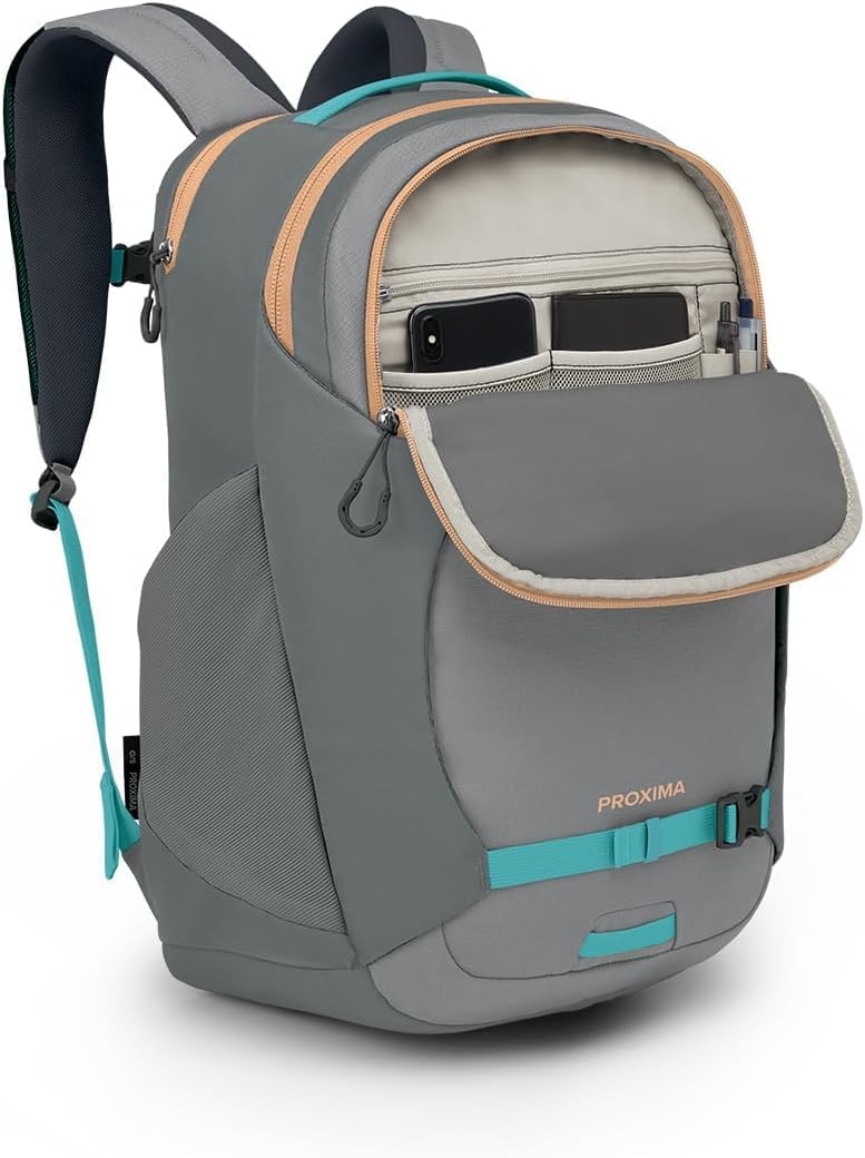 Osprey Proxima Laptop Commuter Backpack BlackMedium GreyCoal Grey