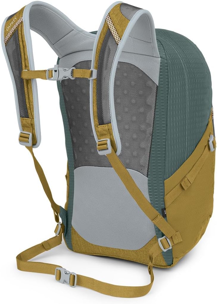 Osprey Quasar Commuter Backpack BlackGreen TunnelBrindle Brown