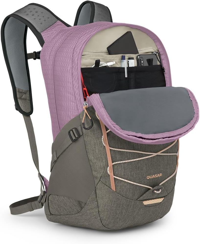 Osprey Quasar Commuter Backpack BlackPashminaTan Concrete