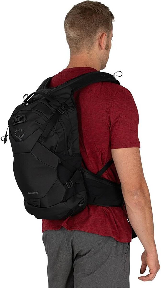 Osprey Raptor Pro Mens Biking Backpack with 25L Hydraulics Reservoir Black