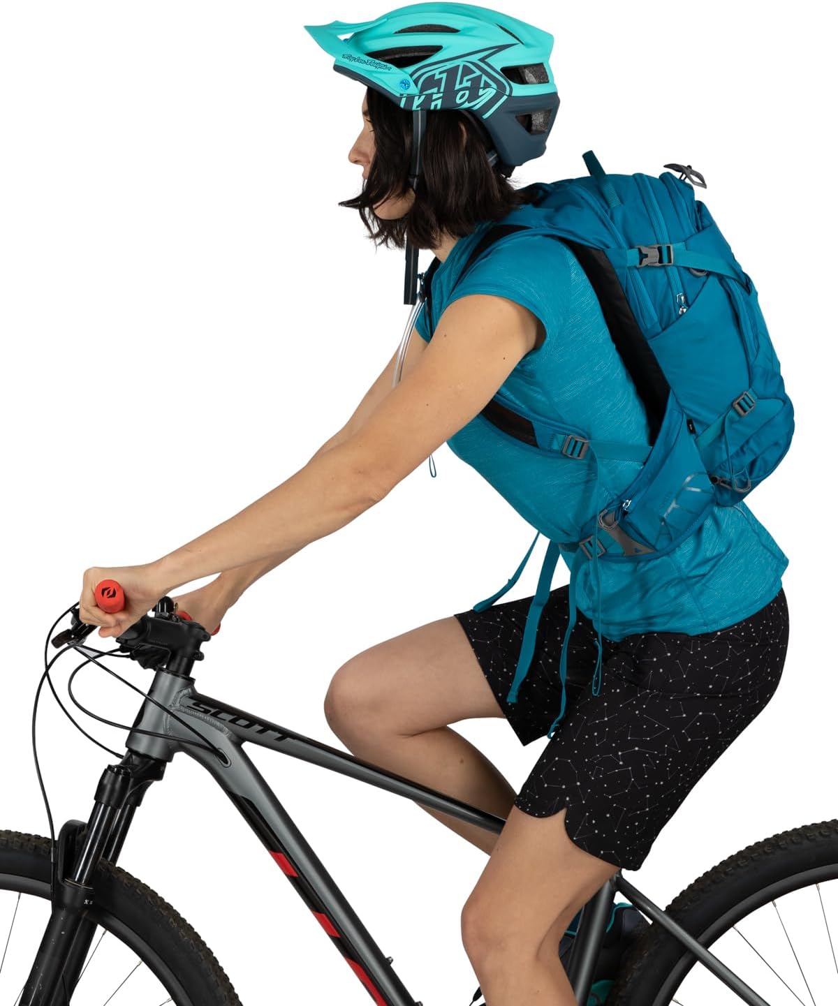 Osprey Raven 14L Womens Biking Backpack with Hydraulics Reservoir Waterfront Blue