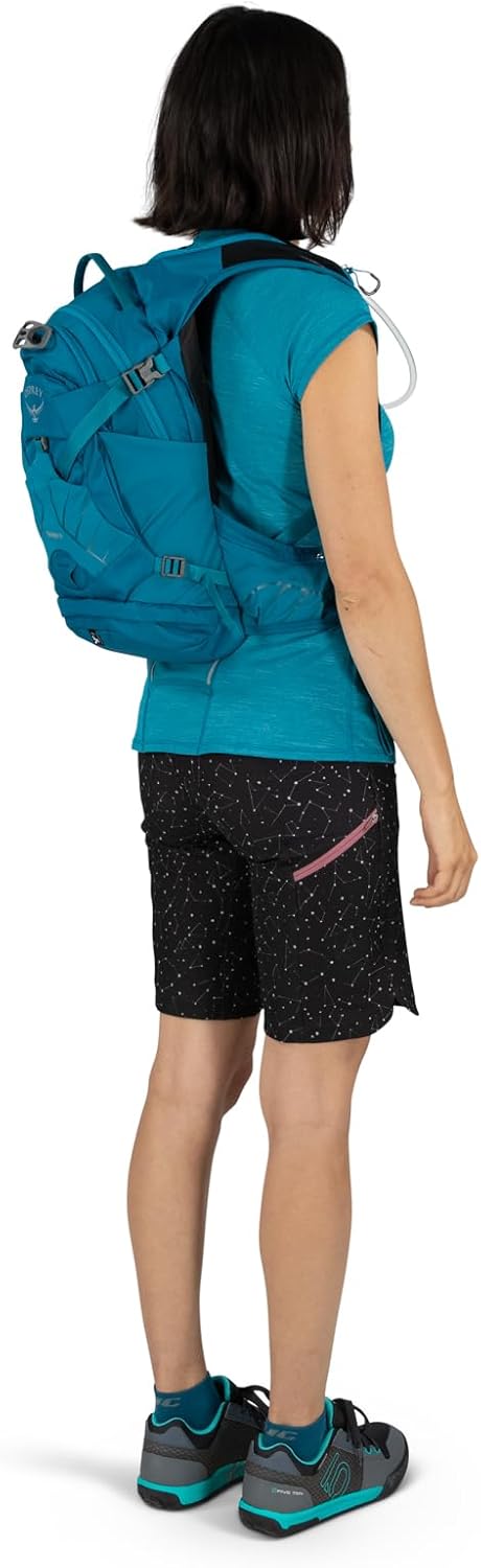 Osprey Raven 14L Womens Biking Backpack with Hydraulics Reservoir Waterfront Blue