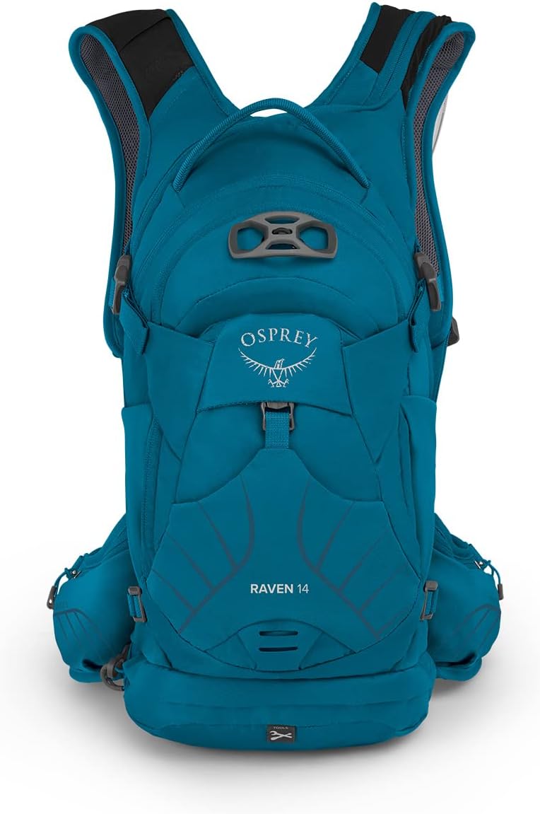 Osprey Raven 14L Womens Biking Backpack with Hydraulics Reservoir Waterfront Blue