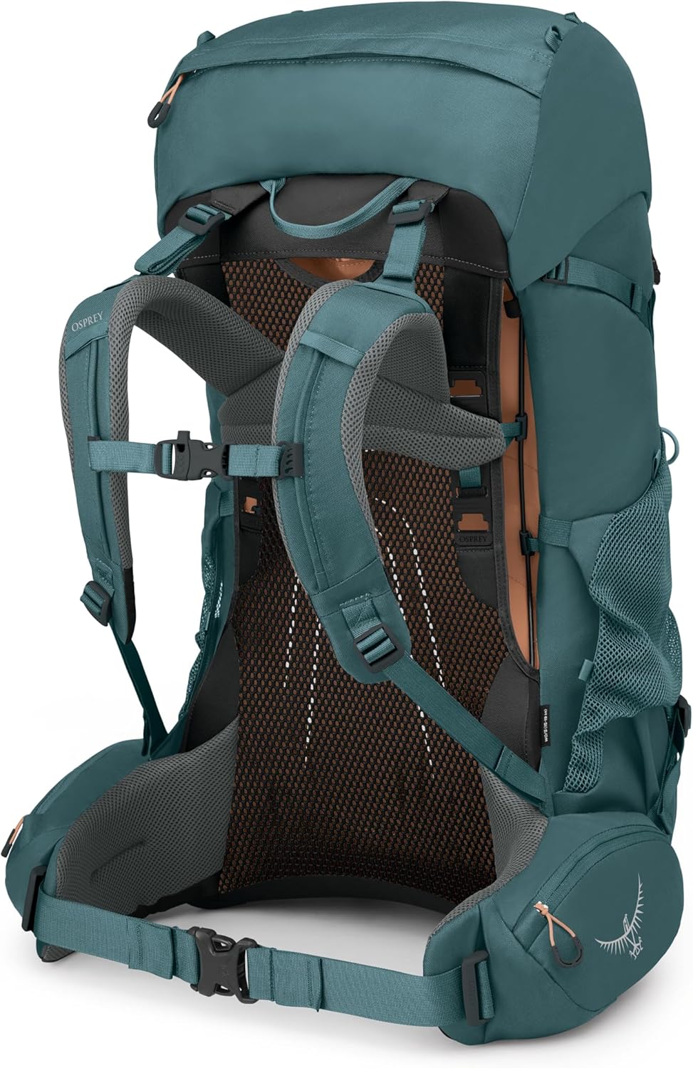 Osprey Renn 65L Womens Backpacking Backpack Cascade BlueMelon OrangeCascade BlueMelon Orange